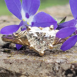 14K Yellow Gold 1 Carat Heart Shape Diamond Solitaire Ring DSR-23824
