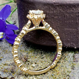 14K Yellow Gold .45ctw Round Diamond Filigree Ring DSR-23823