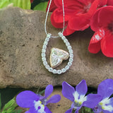 14K White Gold 1.27ctw Lab-Grown Diamond Horseshoe Pendant DLB-10065