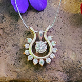 14K Yellow & White Gold .50CTW Diamond Pendant & Jacket DPD-27014