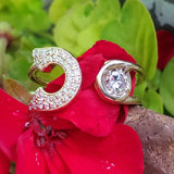 14K Yellow Gold .45CTW Diamond Open Space Horseshoe Ring DFR-26103