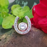 14K/10k Rose Gold .56ctw Diamond Horse Shoe Ring  DFR-26105