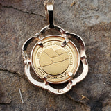 14k/24k Walking Horse Coin Pendant DEJ-24739