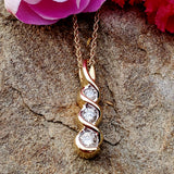 14k Yellow Gold 0.25CTW Diamond Twist Pendant DEJ-24747