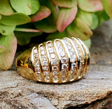 10K Yellow Gold 1CTW Diamond Dome Ring DEJ-24741