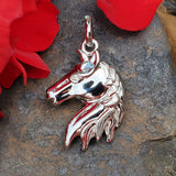 Alamea Sterling Silver Horse Head Pendant SSJ-13768