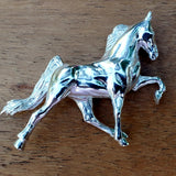 Sterling Silver Large Walking Horse Slide Pendant SSJ-13783