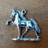 Sterling Silver Walking Horse On Ground SSJ-13786