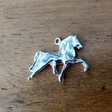 Sterling Silver Small 3D Walking Horse Pendant SSJ-13795