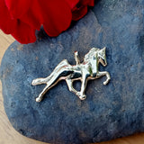 14K Yellow Gold Small Walking Horse Pendant GCM-21914