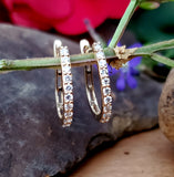 10K Yellow Gold .25ctw Lab Grown Diamond Hoop Earrings DLB-10108
