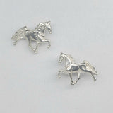 Sterling Silver Tiny Walking Horse Stud Earrings SSJ-13819