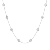 14K White Gold Lab Diamond Necklace DPD-26831