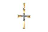 14K Gold & Diamond Cross Pendant DPD-26960