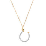 10k Yellow Gold Diamond Horse Shoe Pendant DPD-26969