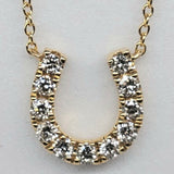 14K Yellow Gold 0.50CTW Diamond Horseshoe Pendant DPD-27081