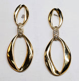 14K Gold Diamond Drop Dangle Earrings DER-26066
