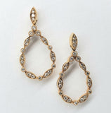 14k Yellow Gold .25CTW Vintage Style Drop Earrings DER-26089