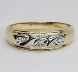 14K Yellow Gold  Diamond Wedding Band   DEJ-24482