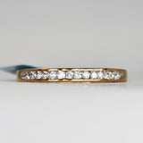 10k Yellow Gold Channel Diamond Band  - DEJ-24529