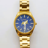 Citizen Quartz Blue Face Walking Horse Watch WAT-7940