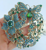 Butterfly Flower Circle Brooch ZGF-05112