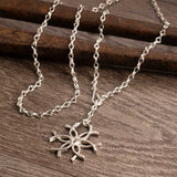 Sterling Silver Lucky Medallion Horseshoe Necklace SSJ-13706