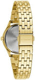 Bulova Caravelle Ladies Yellow Crystal Link Walking Horse Watch WAT-08064