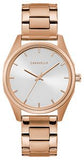 Bulova Caravelle Quartz Rose Tone Walking Horse Watch WAT-08089