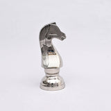Hammered Nickel Finish Chess Horse Figurine 14" ZGT-06033