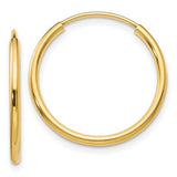 14K Gold Hoop Earrings GER-23396