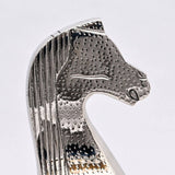 Hammered Nickel Finish Chess Horse Figurine 14" ZGT-06033