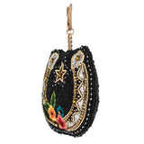 Good Luck Beaded Horse Shoe Coin Purse/Key Fob ZGT-06011