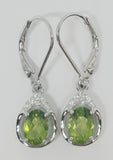 H Sterling Silver Peridot Ring, Pendant, or Earring - August