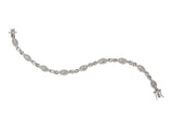 Sterling Silver Diamond Infinity Bracelet  SSJ-13172