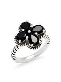 EFFY Black Onyx Clover Ring SDM-11348