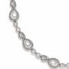Sterling Silver Diamond Infinity Link Bracelet SSJ-13747