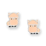 Sterling Silver Lama Stud Earring - Children's SSJ-12737