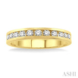 1/4 ctw Round Cut Diamond Wedding Band in 14K Yellow Gold