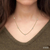 2.00 ctw Round Cut Diamond Fashion Necklace in 14K Yellow Gold