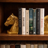 Gold Tone Horse Head Decorative Bookend Set ZGT-06107
