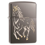 Zippo Horse Black Ice Lighter ZGT-05943