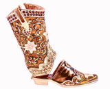Jeweled Brown Boot Trinket Box ZGT-6050