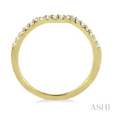 1/5 ctw Round Cut Diamond Wedding Band in 14K Yellow Gold