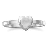 Sterling Silver Engravable Heart Ring - Children's SSJ-12739