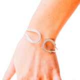 Sterling Silver Kelly Herd Double Horseshoe Bangle Bracelet SCZ-10030