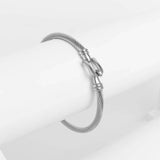 Stainless Steel Buckle Clasp Bangle Bracelet SSJ-13645