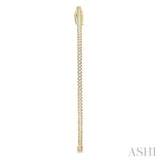 1.00 ctw Inside-Out Round Cut Diamond 2-Inch Hoop Earrings in 14K Yellow Gold