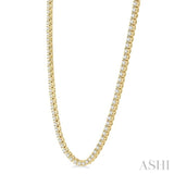 5.00 ctw Round Cut Diamond Tennis Necklace in 14K Yellow Gold