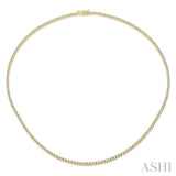 5.00 ctw Round Cut Diamond Tennis Necklace in 14K Yellow Gold